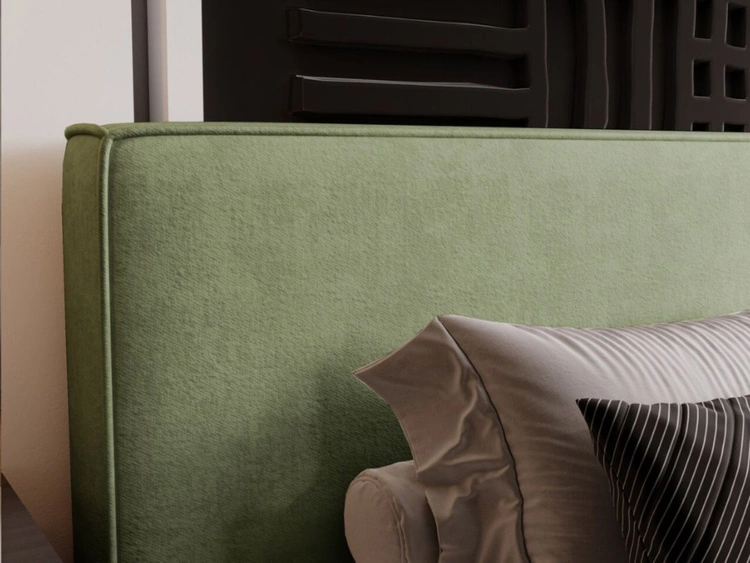 Łóżko tapicerowane z pojemnikiem i stelażem 120x200 Monaco Zielone