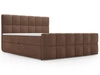 Łóżko kontynentalne z pojemnikiem na pościel 180x200 Alicante Brązowe