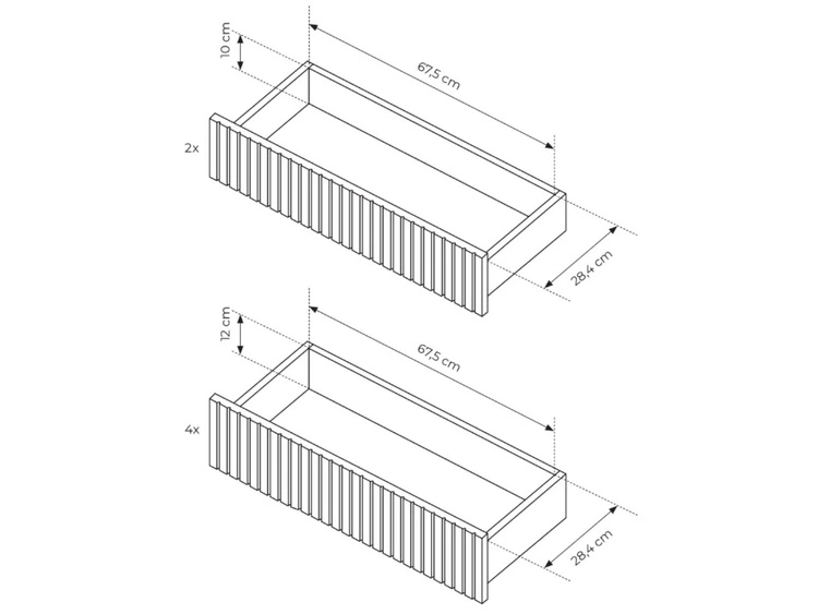 Komoda z 6 szufladami Abios Beżowy, Dąb Scandi