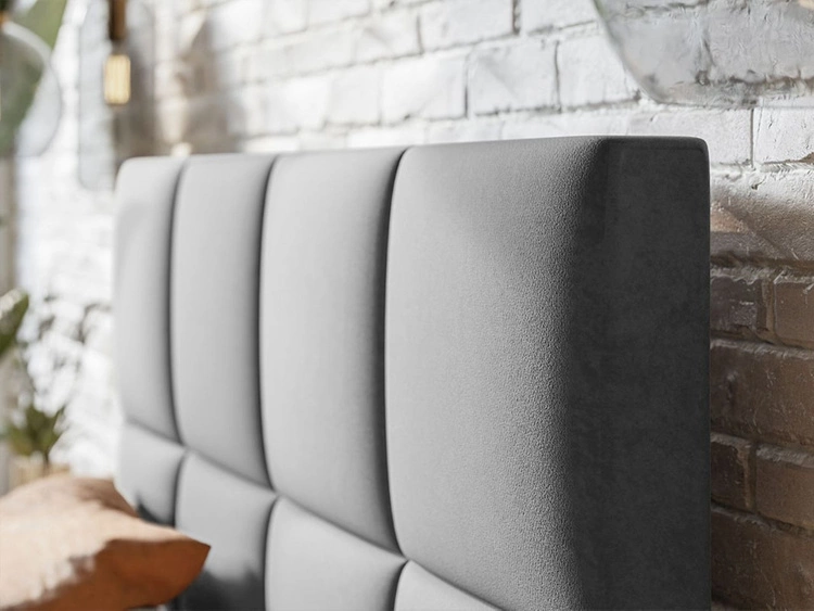 Łóżko tapicerowane z pojemnikiem i stelażem 160x200 Malo ciemnoniebieskie