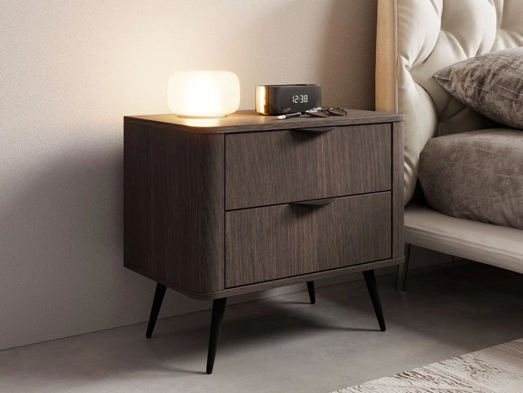 Stolik nocny z dwoma szufladami Magico Dąb Dunin