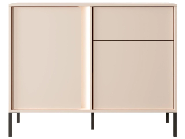 Komoda z drzwiami i szufladą Dego Beżowa