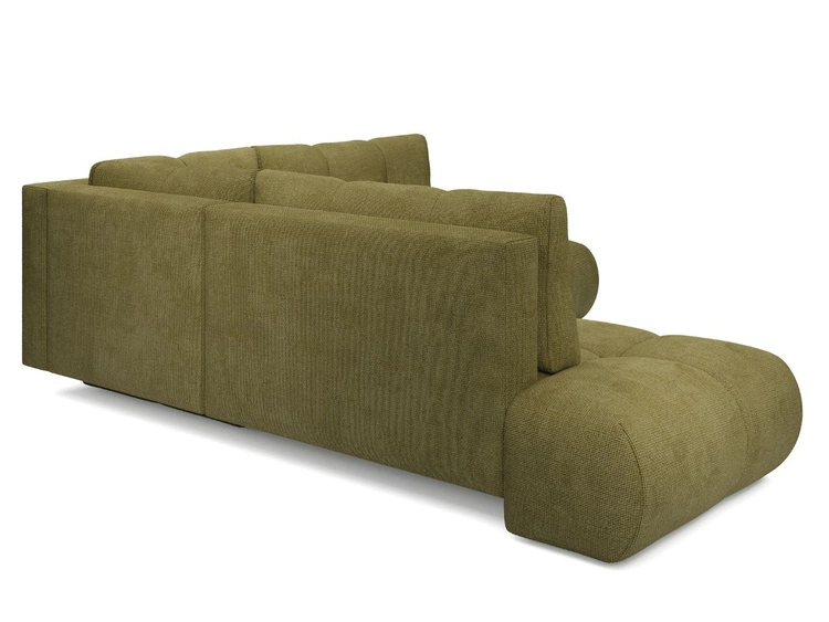 Narożnik z funkcją spania i pojemnikiem Lewy Kair Zielony