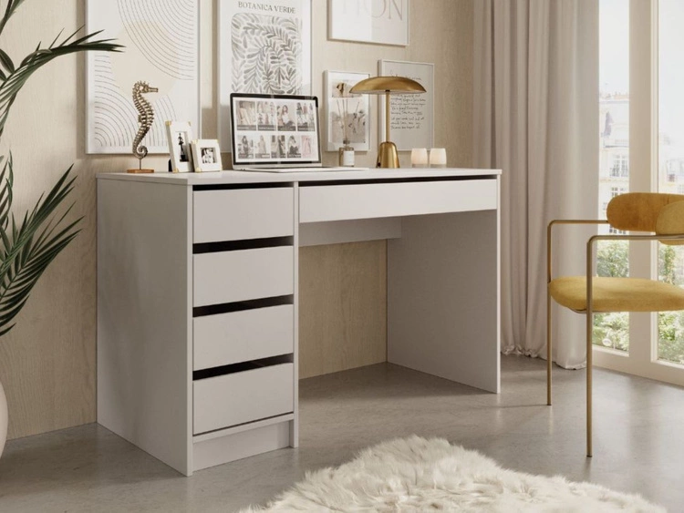 Biurko z szufladami Anes Beżowe