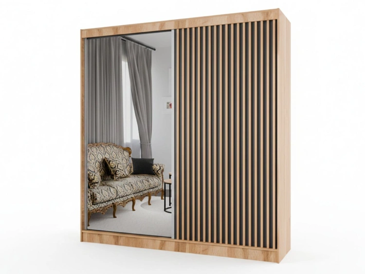 200 cm \ Czarny || Dąb wotan || Dąb Craft Złoty \ Tak