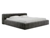 Łóżko tapicerowane z pojemnikiem i stelażem 180x200 Lipari Ciemny szary