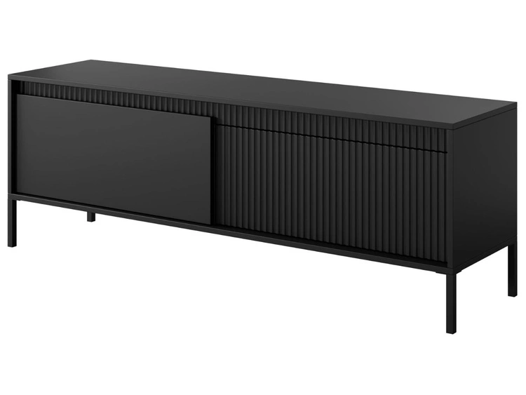 Szafka pod telewizor z drzwiczkami 153 cm Sorano Czarna