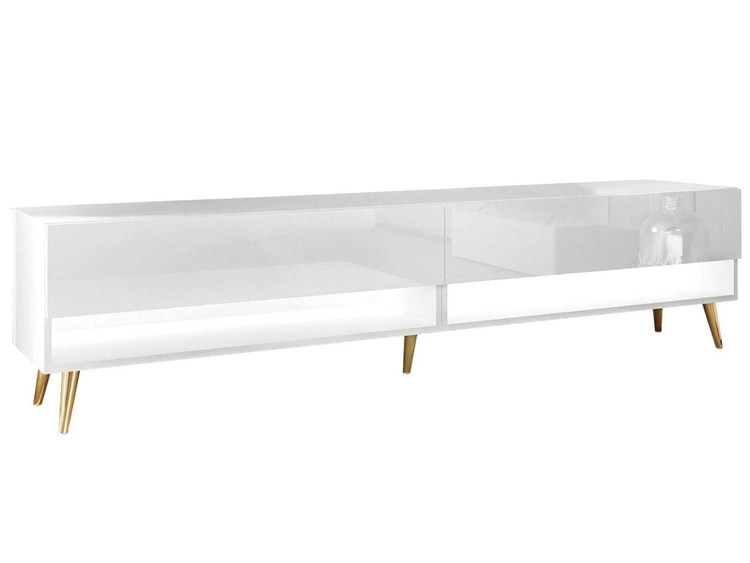 Biały połysk \ Złoty