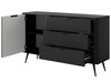 Komoda z drzwiami i szufladami Latina Czarna