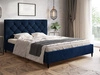 Łóżko tapicerowane ze stelażem 180x200 Tril Ciemny niebieski