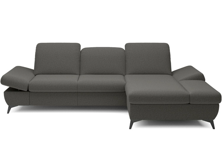 Narożnik L Prawy z funkcją spania i pojemnikiem Hannover Ciemnoszary