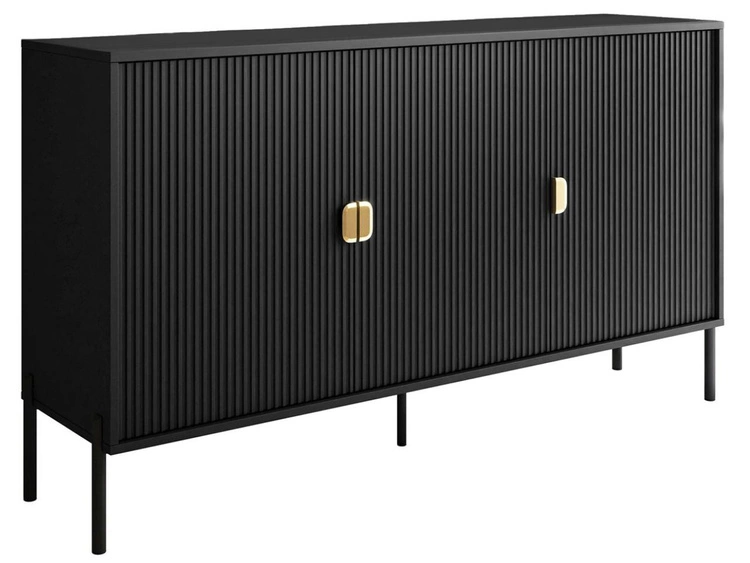 154 cm \ Czarny mat \ Czarny