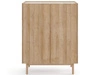 Komoda z drzwiami 97 cm Braha Dąb Riviera