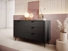 Komoda z drzwiami i szufladami Latina Czarna