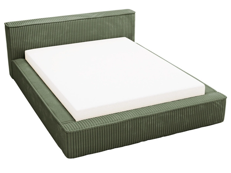 Łóżko tapicerowane z pojemnikiem i stelażem 180x200 Lago Zielone