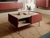 Stolik kawowy z szufladą Casino Czerwony