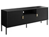Szafka RTV dwudrzwiowa z szufladą Orlean czarny mat