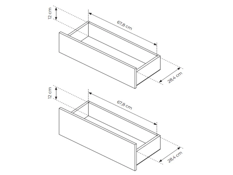 Zestaw mebli do salonu Fascino Dąb Cremona, czarny