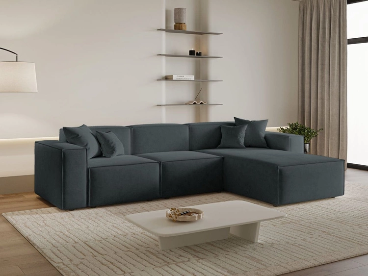 Narożnik L Prawy Arizona Ciemnoszary