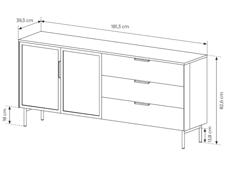 Zestaw mebli do salonu Lumina Kaszmir