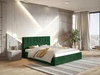 Łóżko tapicerowane z pojemnikiem i stelażem 160x200 Gaja Zielone