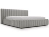 Łóżko tapicerowane z pojemnikiem i stelażem 180x200 Bliss Szare
