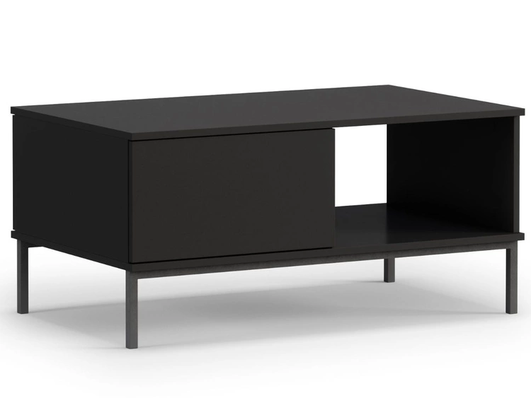 Stolik kawowy z szufladą Soroko Czarny