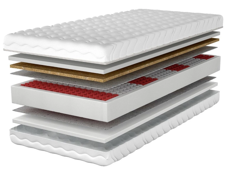 Materac kieszeniowy multipocket z matą kokosową Lunaro 90x200