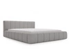 Łóżko tapicerowane z pojemnikiem i stelażem 180x200 Orio Szary