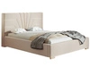 Łóżko tapicerowane z pojemnikiem i stelażem 140x200 Tesis Beżowe