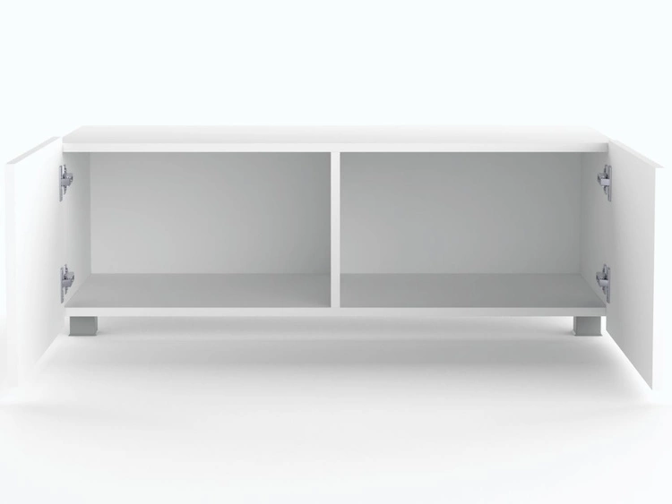 Zestaw szafek pod telewizor z drzwiczkami 200 cm Kioto Biały