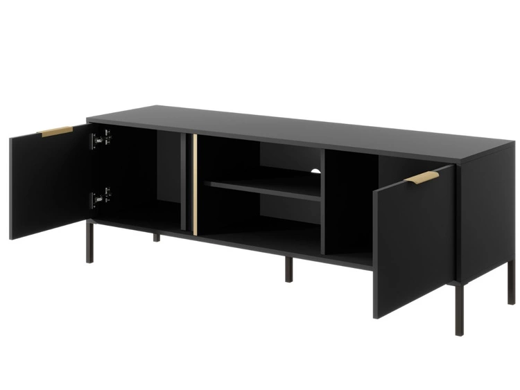 Szafka pod telewizor z drzwiczkami 153 cm Drino Antracyt