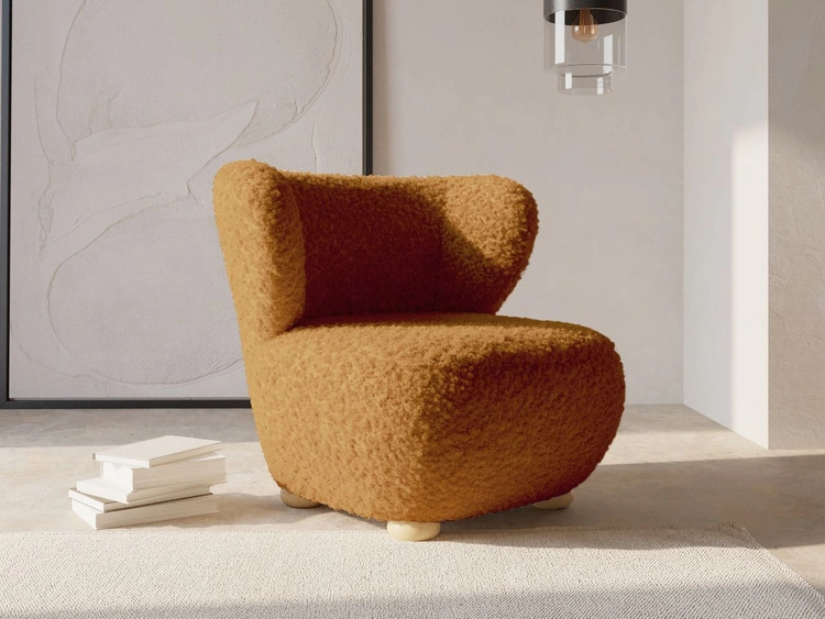 Fotel do salonu Silenzio Pomarańczowy