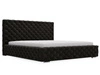 Łóżko tapicerowane z pojemnikiem i stelażem 140x200 Astra Czarny