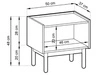 Stolik nocny z szufladą Braha Dąb Riviera