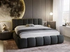 Łóżko tapicerowane z pojemnikiem i stelażem 180x200 Cloud Ciemny szary
