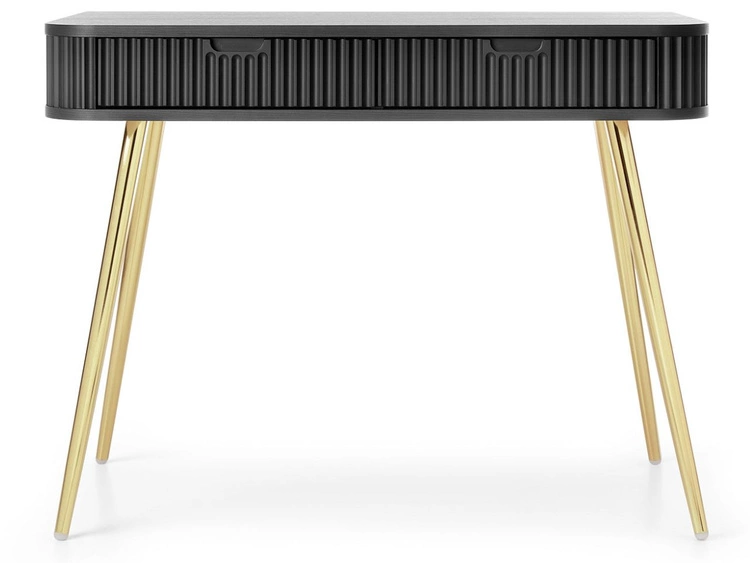 Toaletka z czarnymi metalowymi nogami Viva Czarna