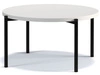 Okrągły Stolik kawowy Sevilla 84 cm Biały mat