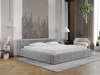 Łóżko tapicerowane z pojemnikiem i stelażem 180x200 Lipari Szary