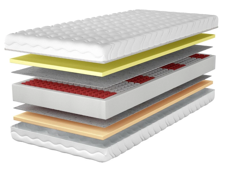Materac kieszeniowy multipocket z pianką wysokoelastyczną i termoelastyczną Avione 120x200