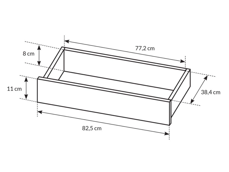 Biurko z szufladami Anes Beżowe