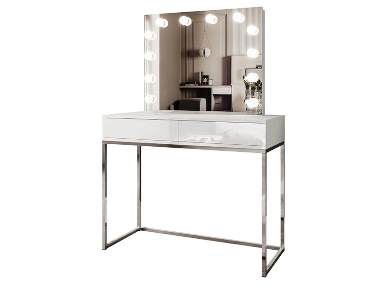 Biały połysk \ Push to open \ Srebrny