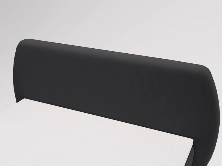 Łóżko kontynentalne z pojemnikiem na pościel 180x200 Bogota Czarne