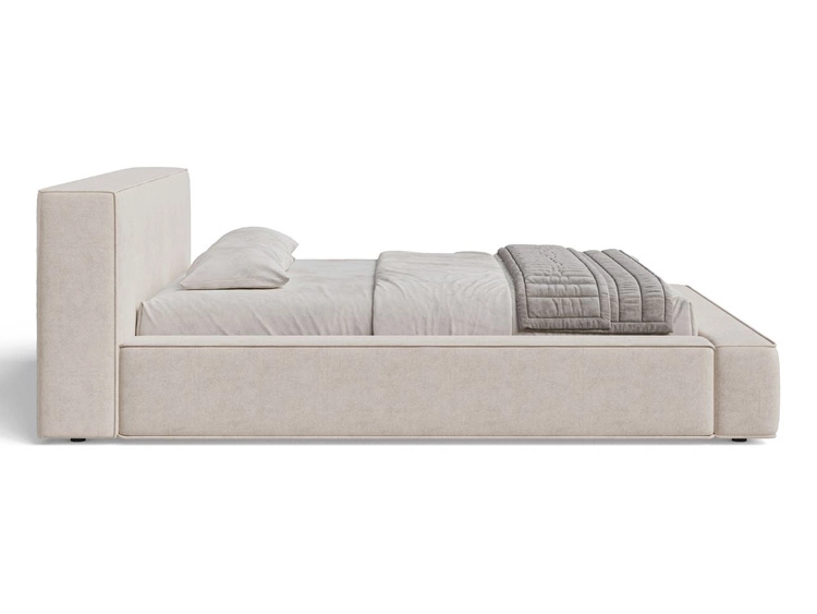 Łóżko tapicerowane z pojemnikiem i stelażem 180x200 Mali Beżowe