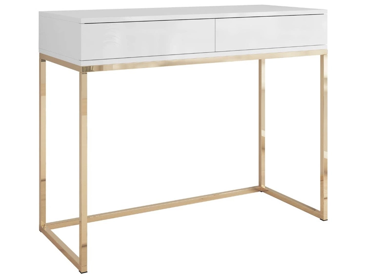 Biały połysk \ Push to open \ Złoty