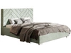 Łóżko tapicerowane z pojemnikiem i stelażem 180x200 Toreto Jasnozielone