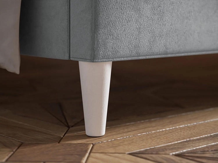 Łóżko tapicerowane ze stelażem 140x200 Tril Beżowe