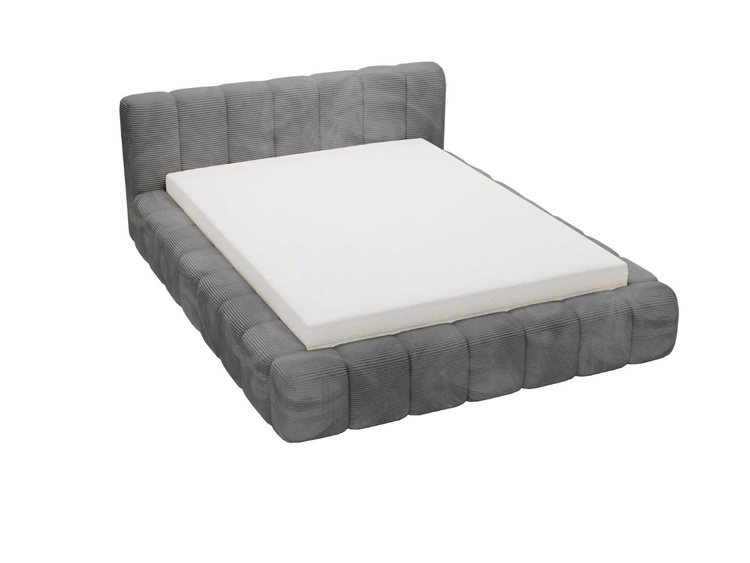 Łóżko tapicerowane z pojemnikiem na pościel 180x200 Ibiza Grafitowe