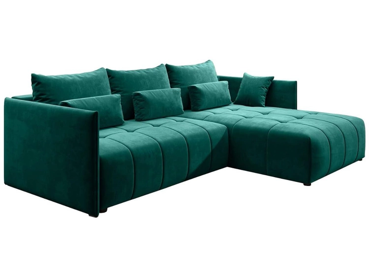 Narożnik L uniwersalny z funkcją spania i pojemnikiem Ardi Zielony