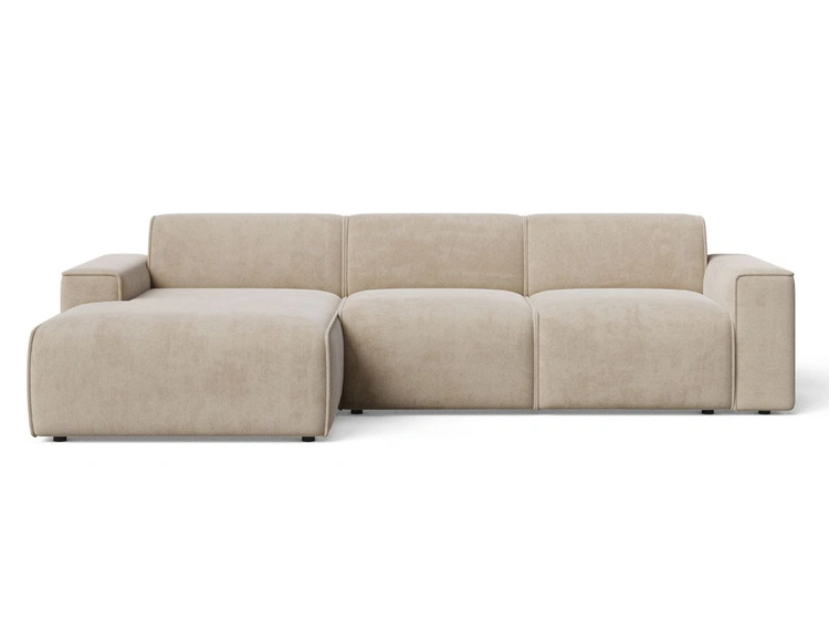 Beżowy \ Welur \ Lewa